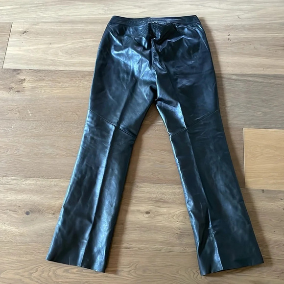 Margaret Godfrey 100% Leather Vintage Straight Leg Size 10 - Picture 11 of 16